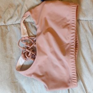 Onzie light pink sports bra